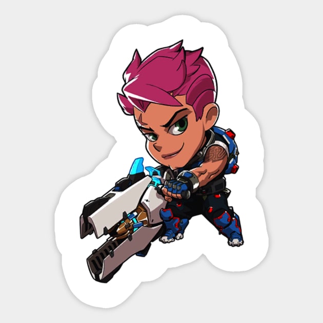 Zarya Cute Spray - Overwatch - Overwatch - Sticker | TeePublic